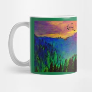 Sunset In The Valley Mug